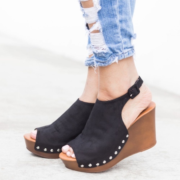 AMELIA Peep Toe Booties - Picture 2 of 2